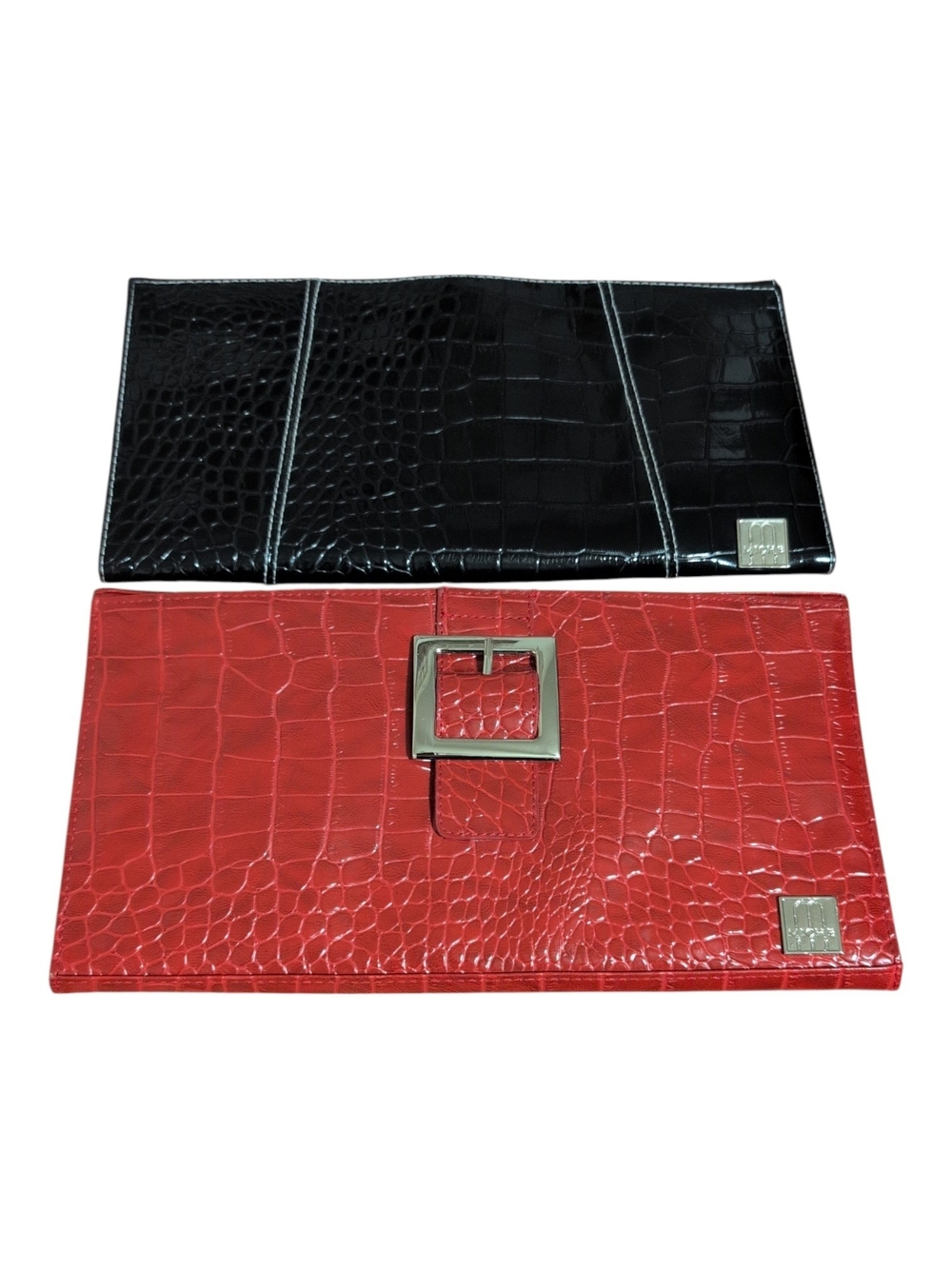 Miche Red and Black Croc-Embossed Cases